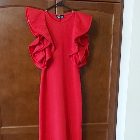 Dresses & Skirts - LONG RED EVENING DRESS - Club L – PC 1269